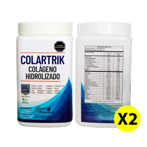 Colartrik Colágeno Hidrolizado Premium 900g x Combo 2 Unidades