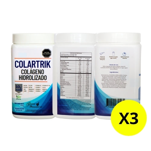 Colartrik Colágeno Hidrolizado 900g Combo x 3 unidades